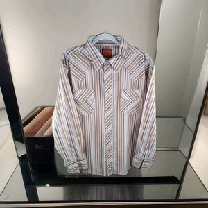 Rustler X Longtails Western Shirt Size XXL Pearl Snap Long Sleeve Pockets